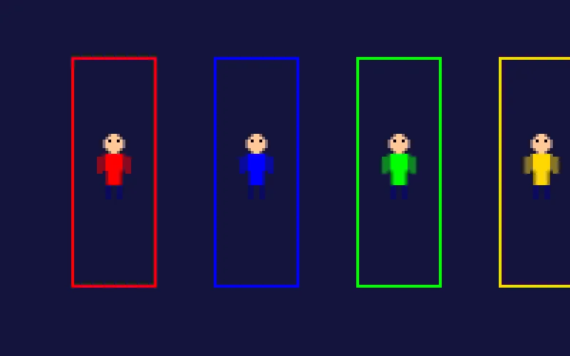 澳门太阳城像素角色选择界面